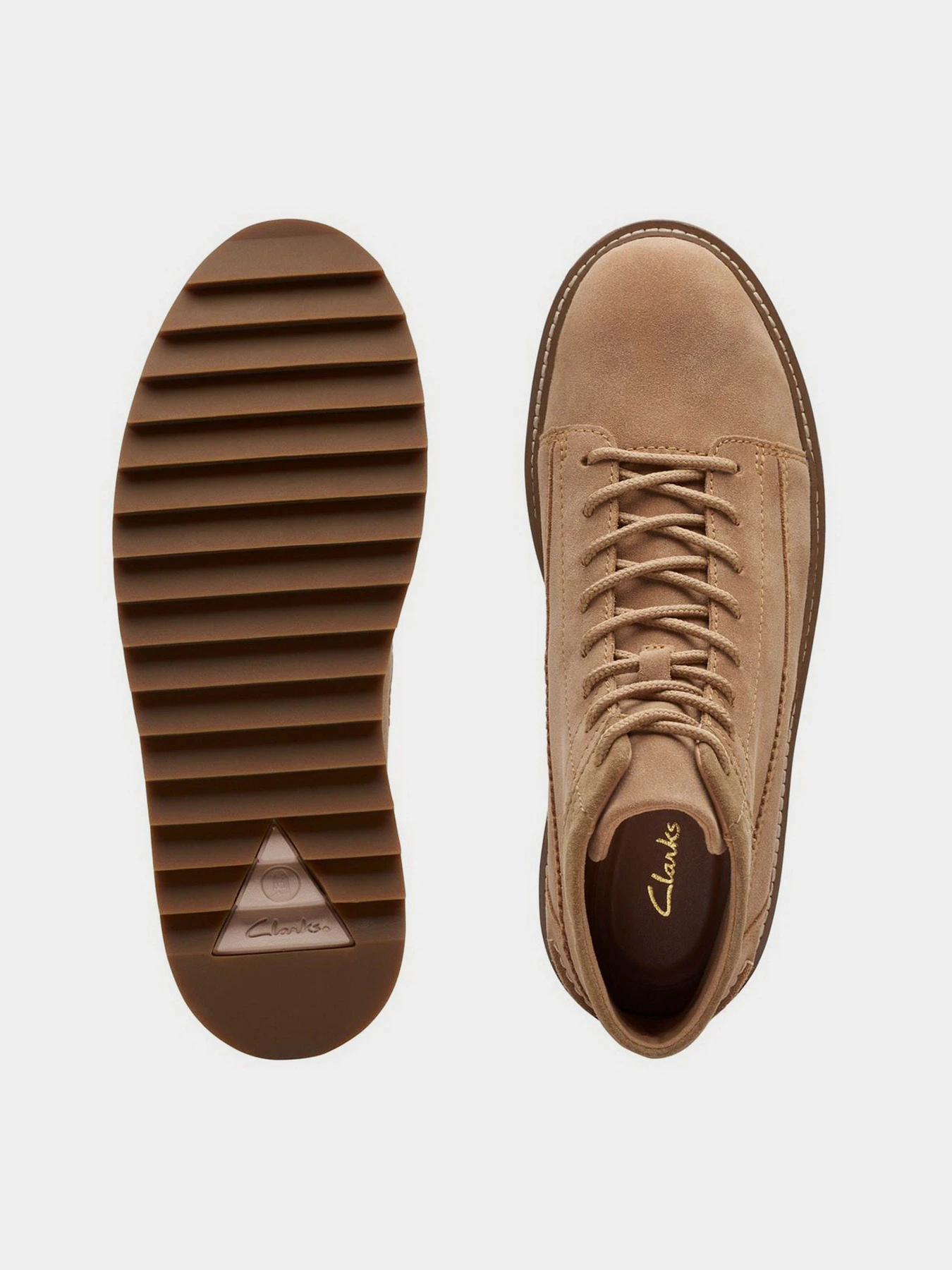 Ботинки и сапоги Clarks Clarkhill Hi Light Tan Suede модель 26173447 Фото