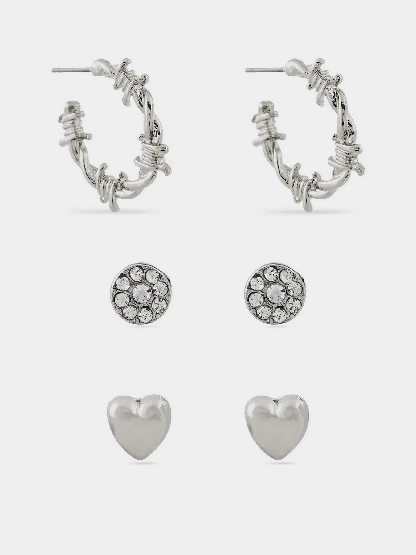 Серьги-гвоздики Only модель 15328096_Silver Фото