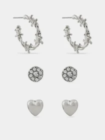 Серьги-гвоздики Only модель 15328096_Silver Фото