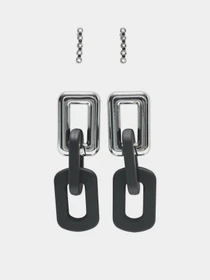 Серьги-гвоздики Only модель 15328092_Silver BLACK Фото