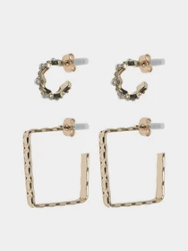 Серьги-гвоздики Only модель 15328093_Gold Colour Фото