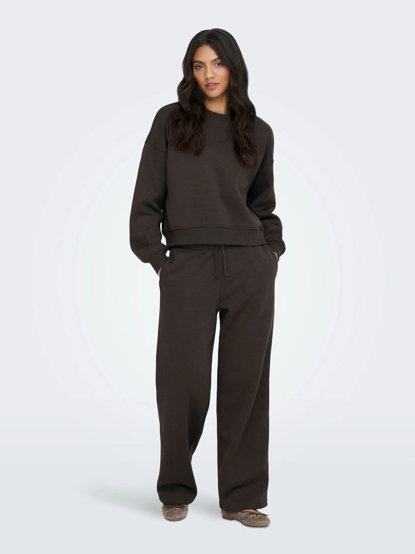 Штани Only BEST STRAIGHT PANT SWT модель 15338734_Chocolate Torte Фото