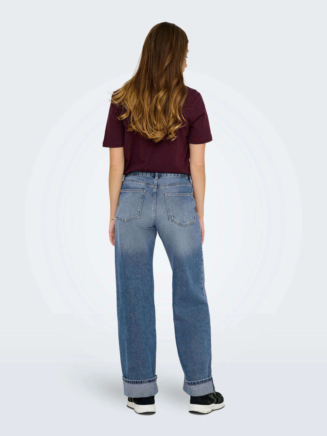 Джинсы Only ELLA MW WIDE FOLD UP DNM модель 15344976_Medium Blue Denim Джинсы Only ELLA MW WIDE FOLD UP DNM модель 15344976_Medium Blue Denim Фото