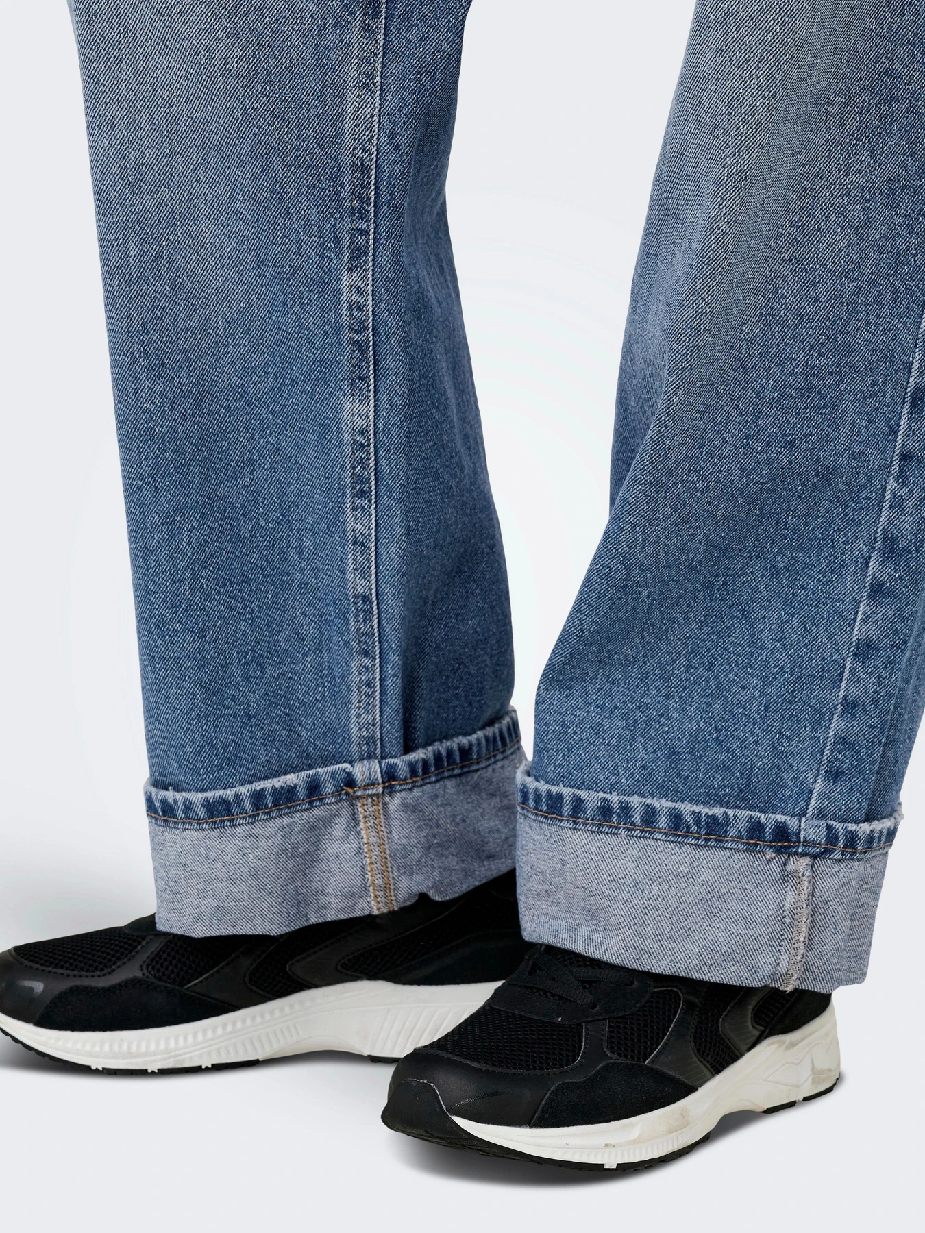 Джинсы Only ELLA MW WIDE FOLD UP DNM модель 15344976_Medium Blue Denim Джинсы Only ELLA MW WIDE FOLD UP DNM модель 15344976_Medium Blue Denim Фото