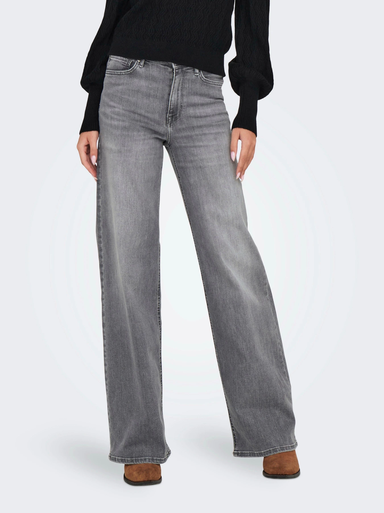 Джинсы Only MADISON BLUSH HW WID DNM модель 15299800_Light Grey Denim Фото