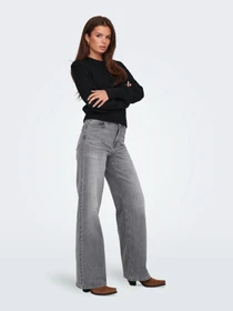 Джинсы Only MADISON BLUSH HW WID DNM модель 15299800_Light Grey Denim Фото