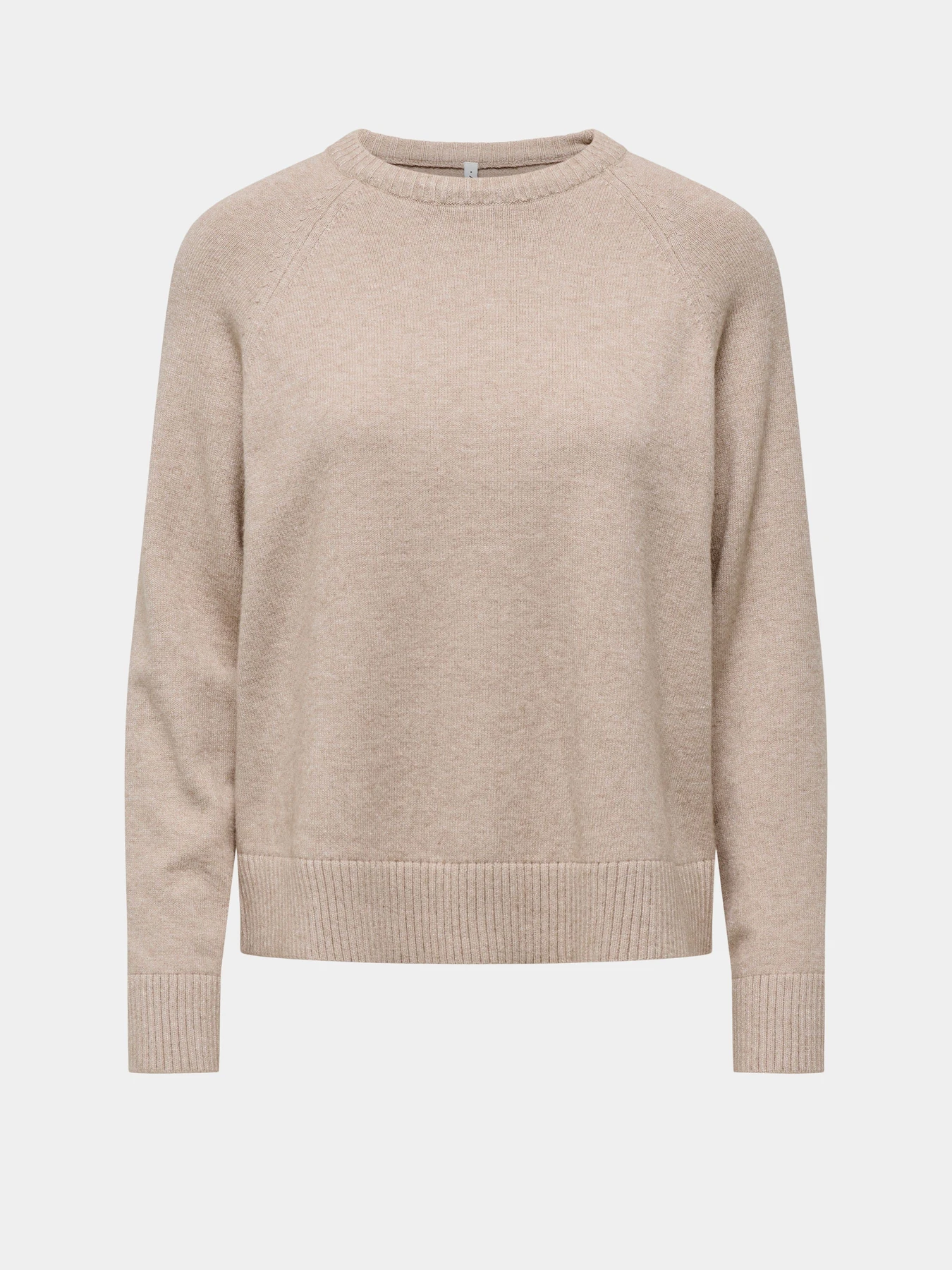 Свитеры и кардиганы Only PRINCESS LS O-NECK RAGLAN KNT модель 15381869_Mocha Meringue Melange Фото