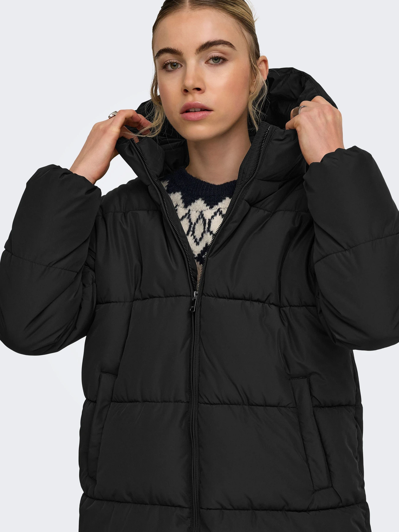 Куртки та дублянки Only JUTA PUFFER COAT модель 15381993_Black Фото