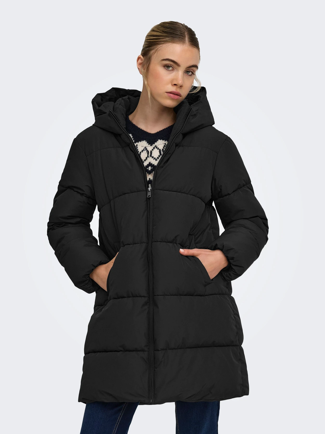 Куртки та дублянки Only JUTA PUFFER COAT модель 15381993_Black Фото