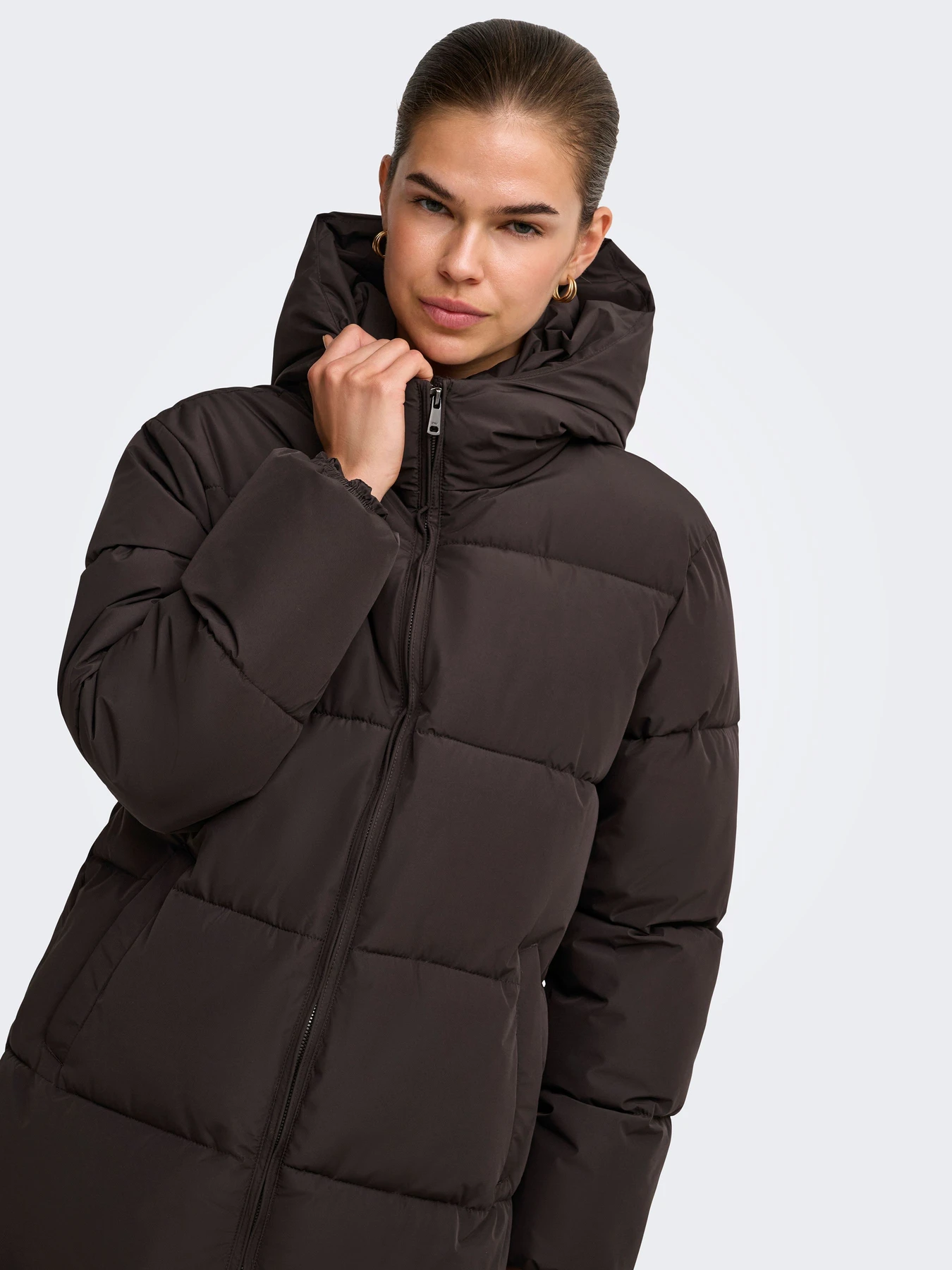 Куртки та дублянки Only JUTA PUFFER COAT модель 15381993_Chocolate Torte Фото