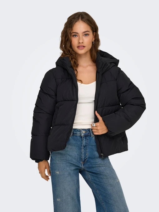 Куртки та дублянки Only JUTA SHORT PUFFER OTW модель 15365799_Black Фото