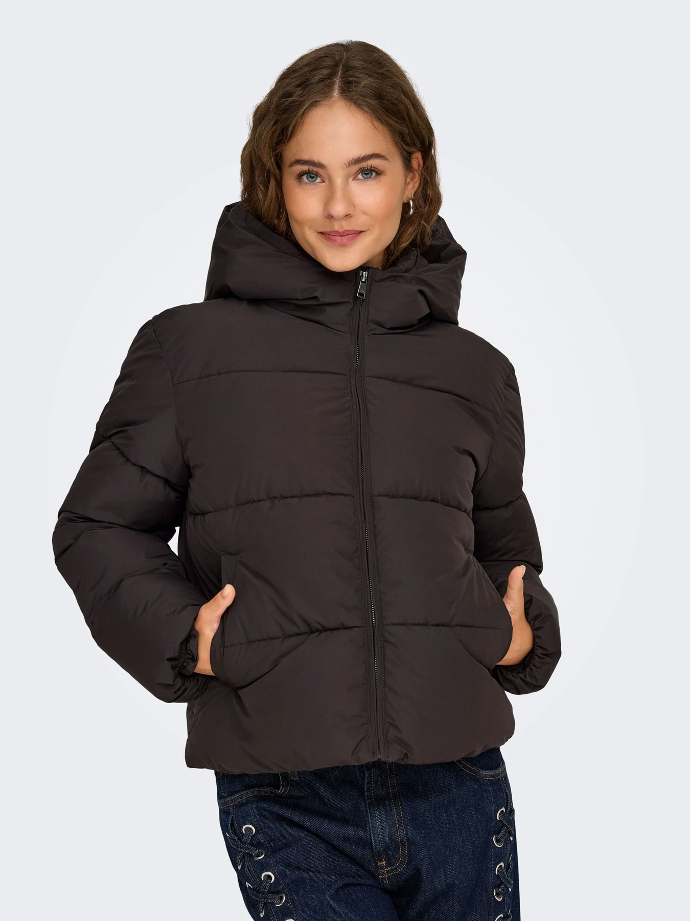 Куртки та дублянки Only JUTA SHORT PUFFER OTW модель 15365799_Chocolate Torte Фото