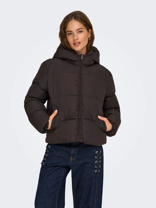 Куртки та дублянки Only JUTA SHORT PUFFER OTW модель 15365799_Chocolate Torte Фото