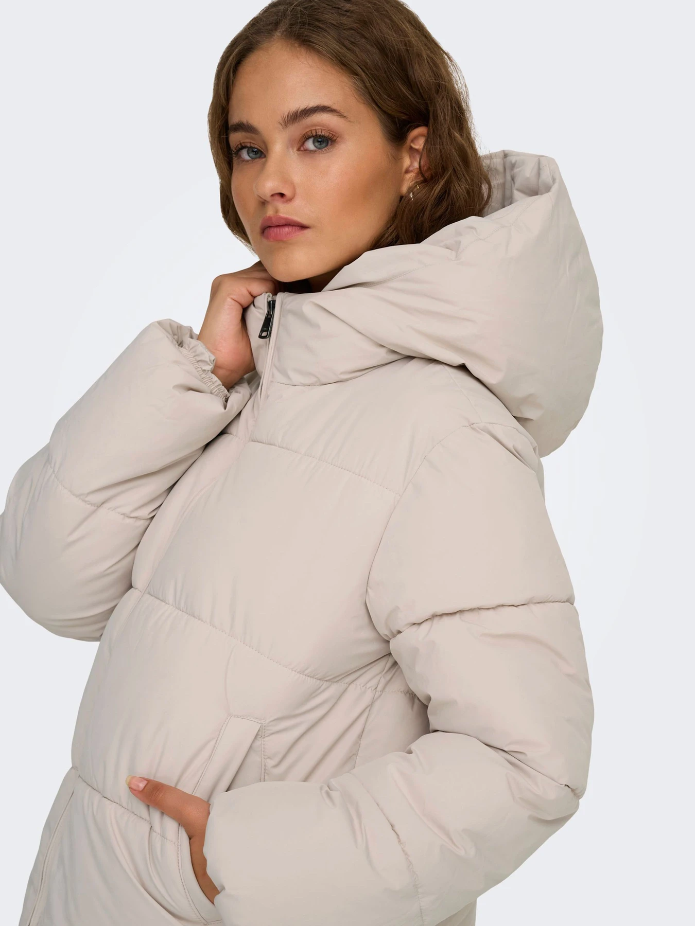 Куртки та дублянки Only JUTA SHORT PUFFER OTW модель 15365799_Pumice Stone Фото