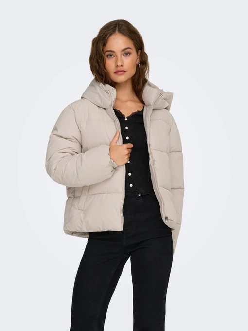 Куртки та дублянки Only JUTA SHORT PUFFER OTW модель 15365799_Pumice Stone Фото