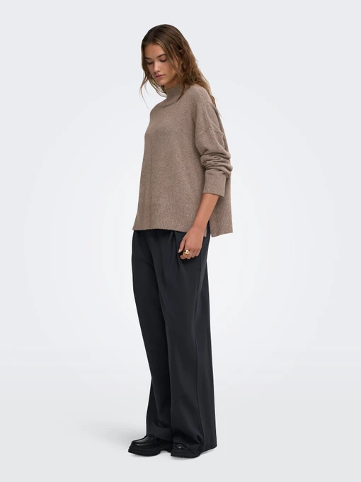 Жіночий Джемпер Only MARY LS HIGH NECK SLIT KNT фото 3