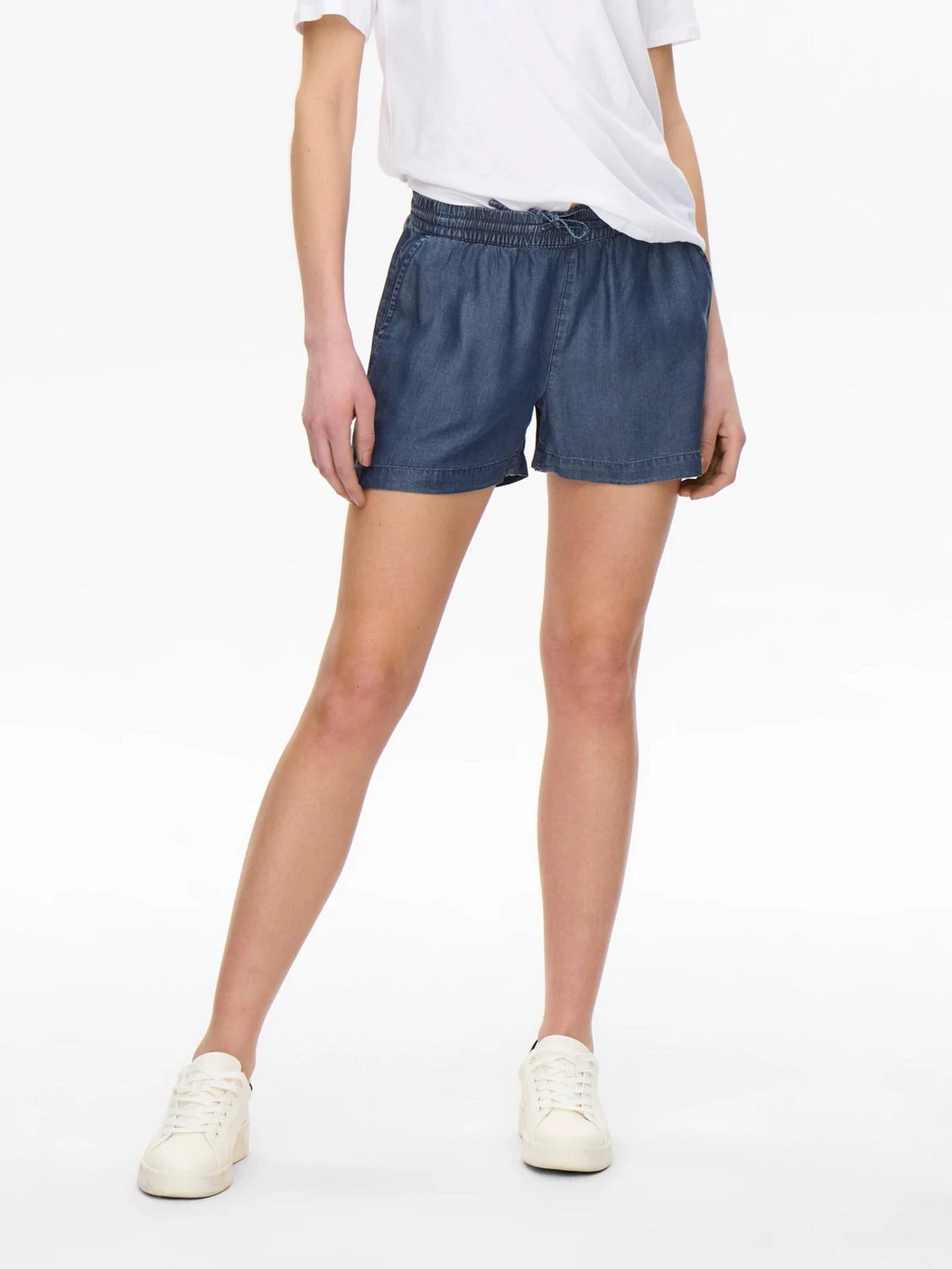 Шорты Only модель 15226321_Dark Blue Denim Фото