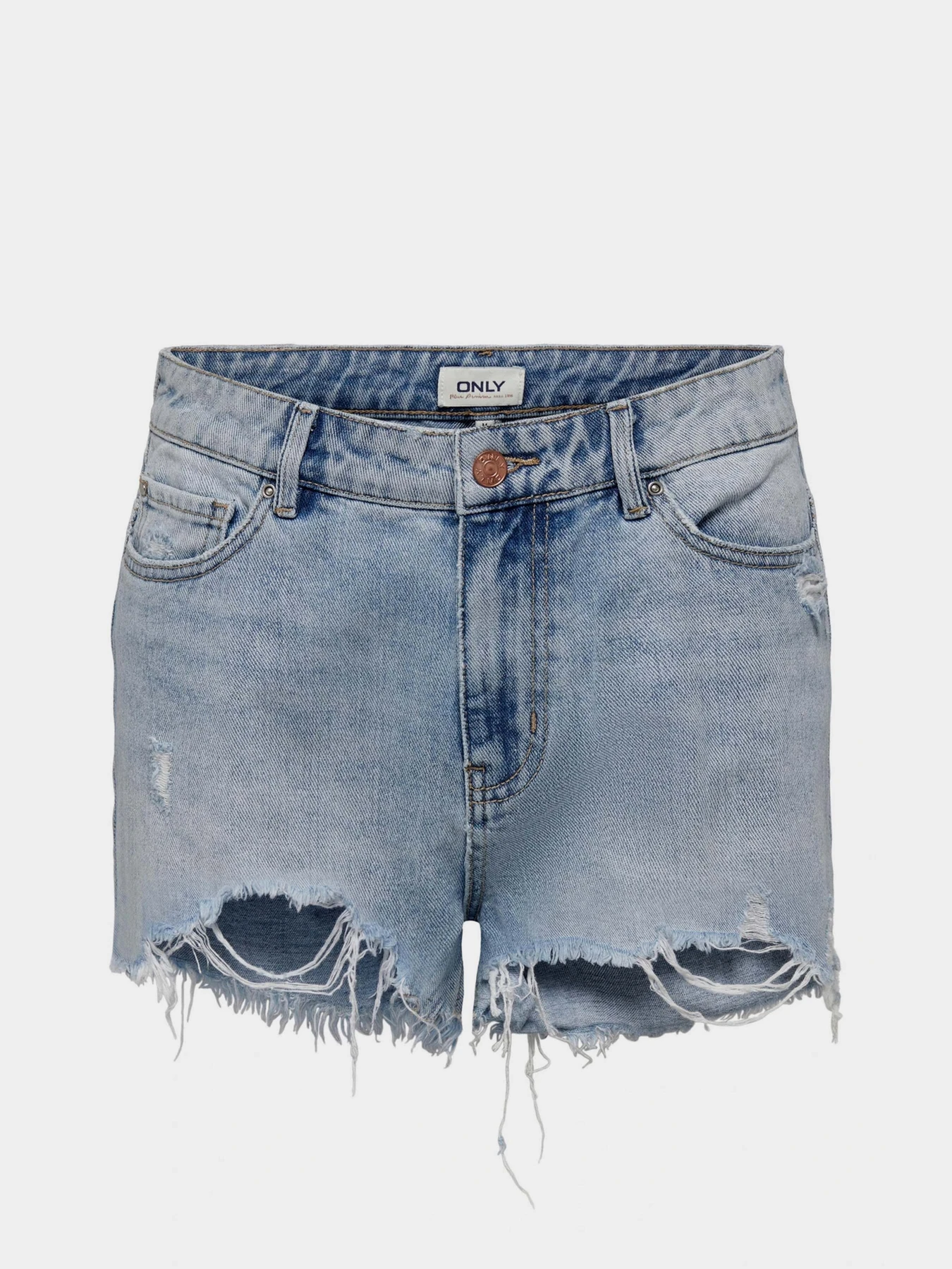 Шорты Only модель 15256232_Light Blue Denim Шорты Only модель 15256232_Light Blue Denim Фото