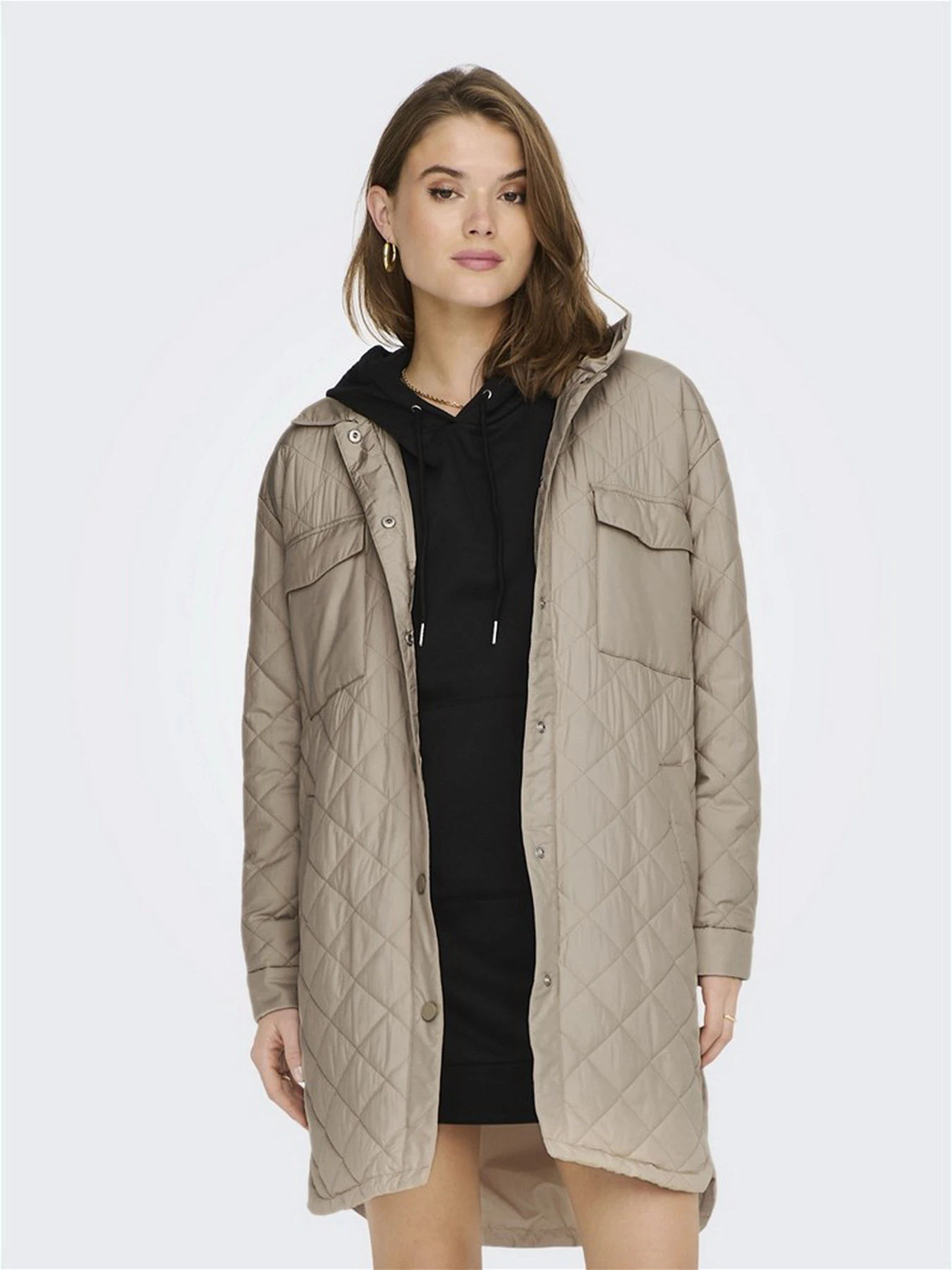 Куртки и дубленки Only модель 15245897_Oxford Tan Фото