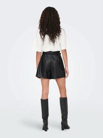 Шорты Only HEIDI FAUX LEATHER SHORTS модель 15275421_Black Фото