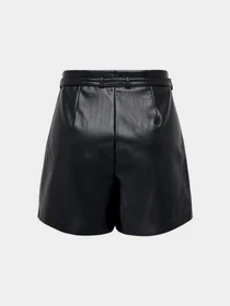 Шорты Only HEIDI FAUX LEATHER SHORTS модель 15275421_Black Фото