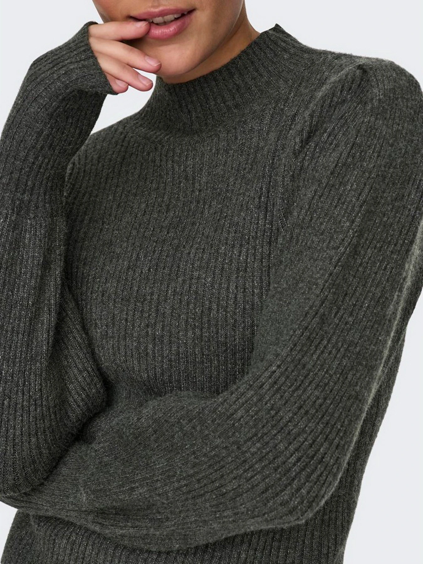 Свитры и кардиганы Only модель 15232494_Dark Grey Melange Свитры и кардиганы Only модель 15232494_Dark Grey Melange Фото