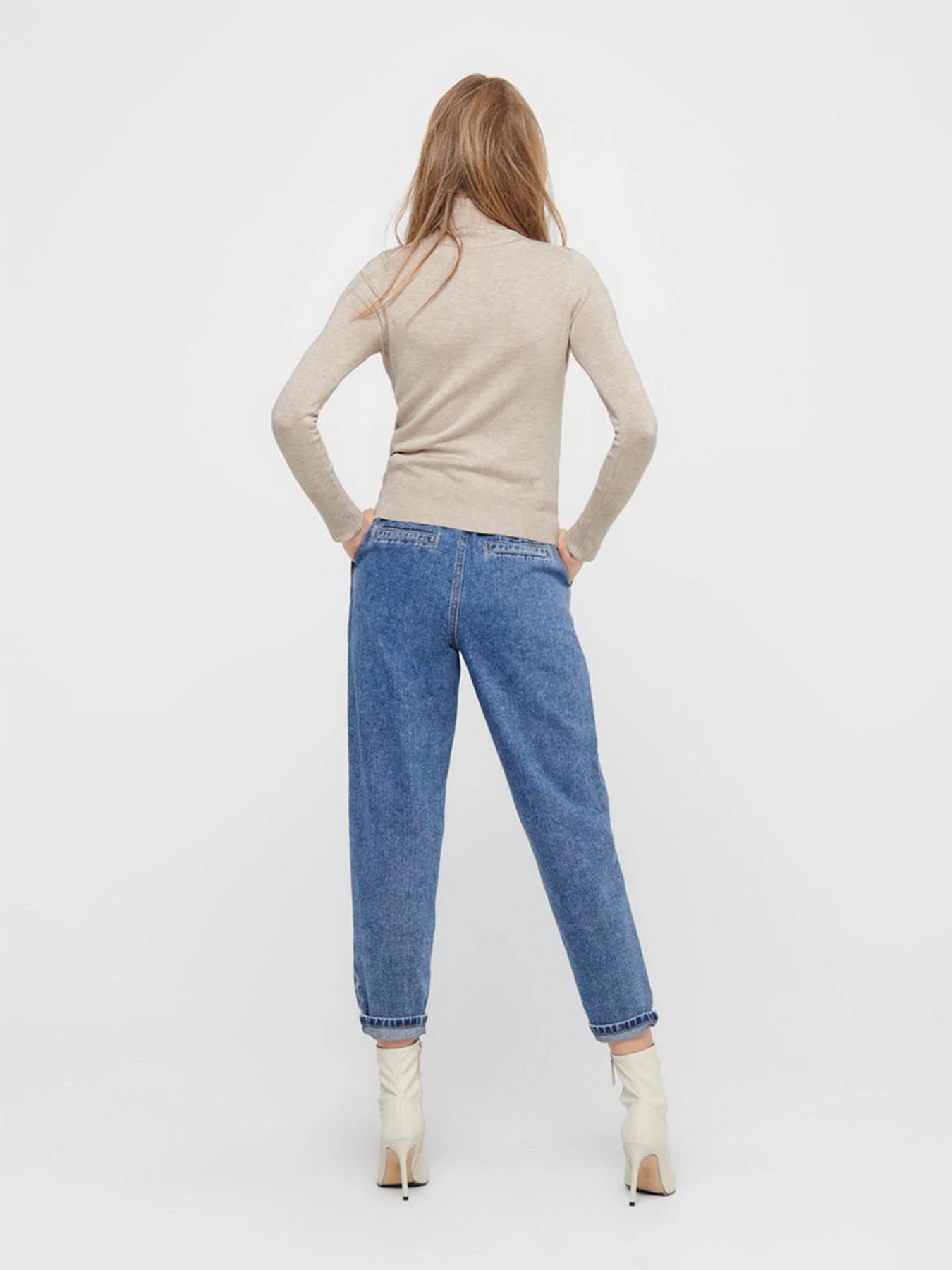 Свитры и кардиганы Only VENICE LIFE LS ROLL PULLOVER модель 15183772_Whitecap Gray Фото