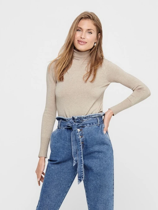 Светри та кардигани Only VENICE LIFE LS ROLL PULLOVER модель 15183772_Whitecap Gray Фото
