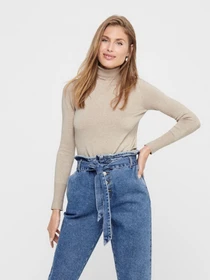 Свитры и кардиганы Only VENICE LIFE LS ROLL PULLOVER модель 15183772_Whitecap Gray Фото