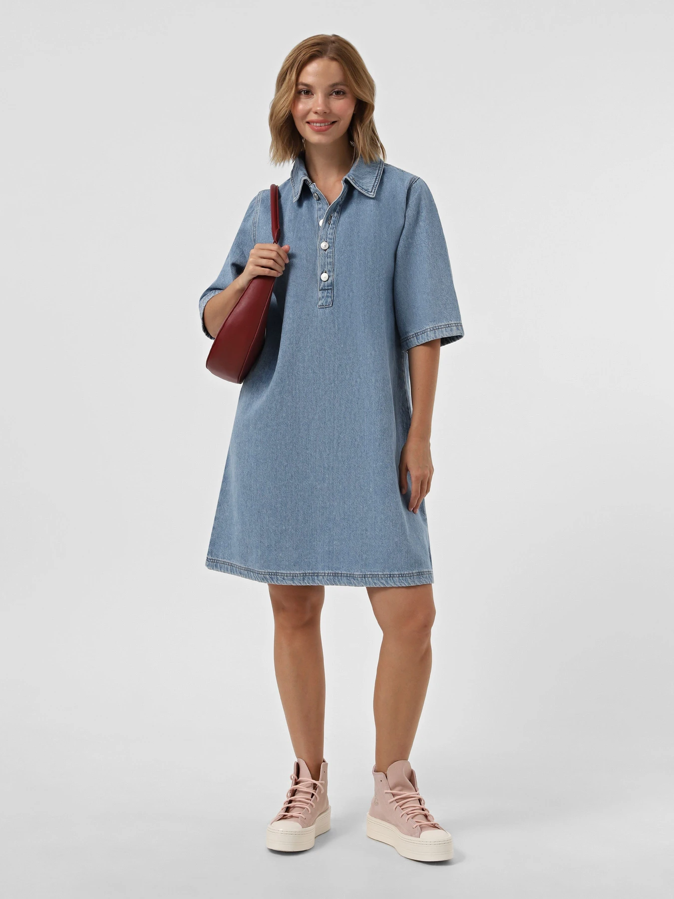 Платья Only модель 15335635_Light Blue Denim Платья Only модель 15335635_Light Blue Denim Фото