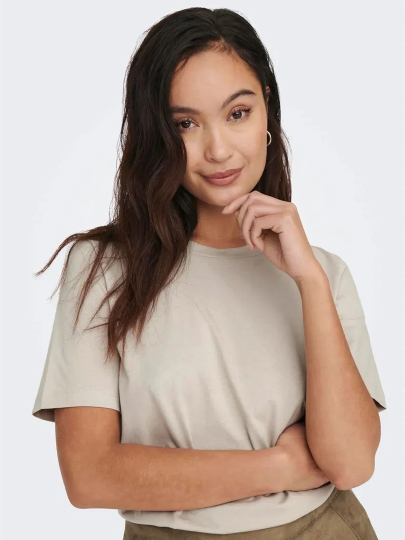 Футболки и поло Only ONLY S/S TEE модель 15270390_Silver Lining Футболки и поло Only ONLY S/S TEE модель 15270390_Silver Lining Фото