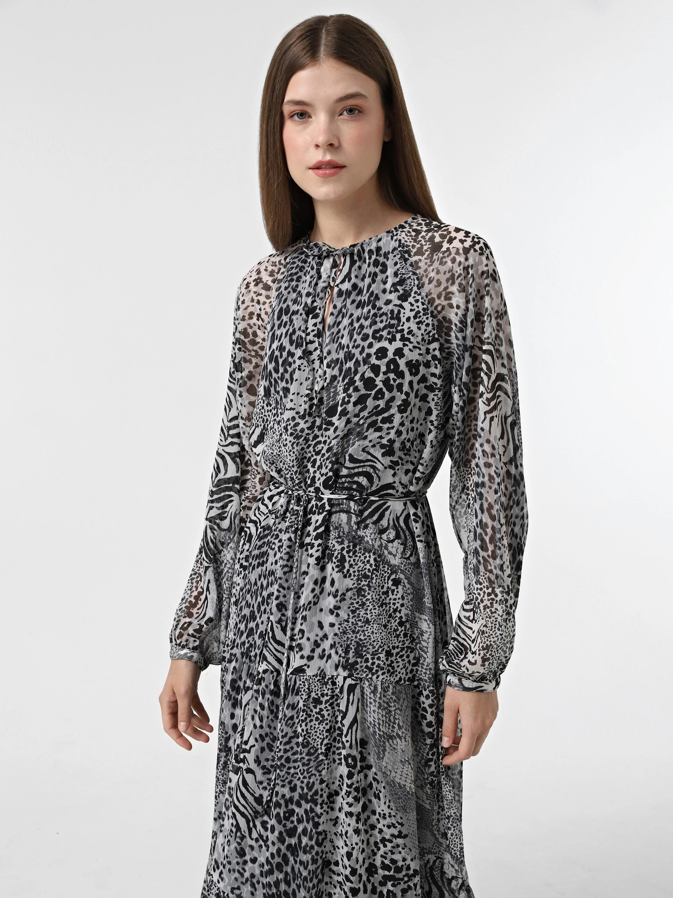 Платья Only модель 15329223_Gray Violet Ranch animal Платья Only модель 15329223_Gray Violet Ranch animal Фото