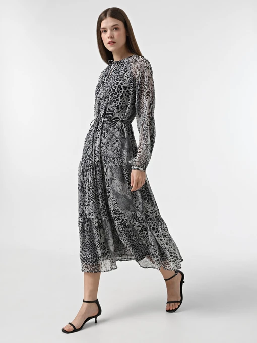 Платья Only модель 15329223_Gray Violet Ranch animal Фото