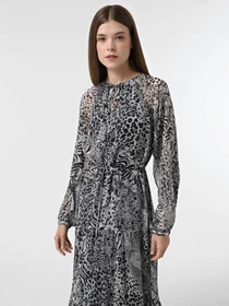 Платья Only модель 15329223_Gray Violet Ranch animal Фото