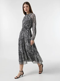 Платья Only модель 15329223_Gray Violet Ranch animal Фото