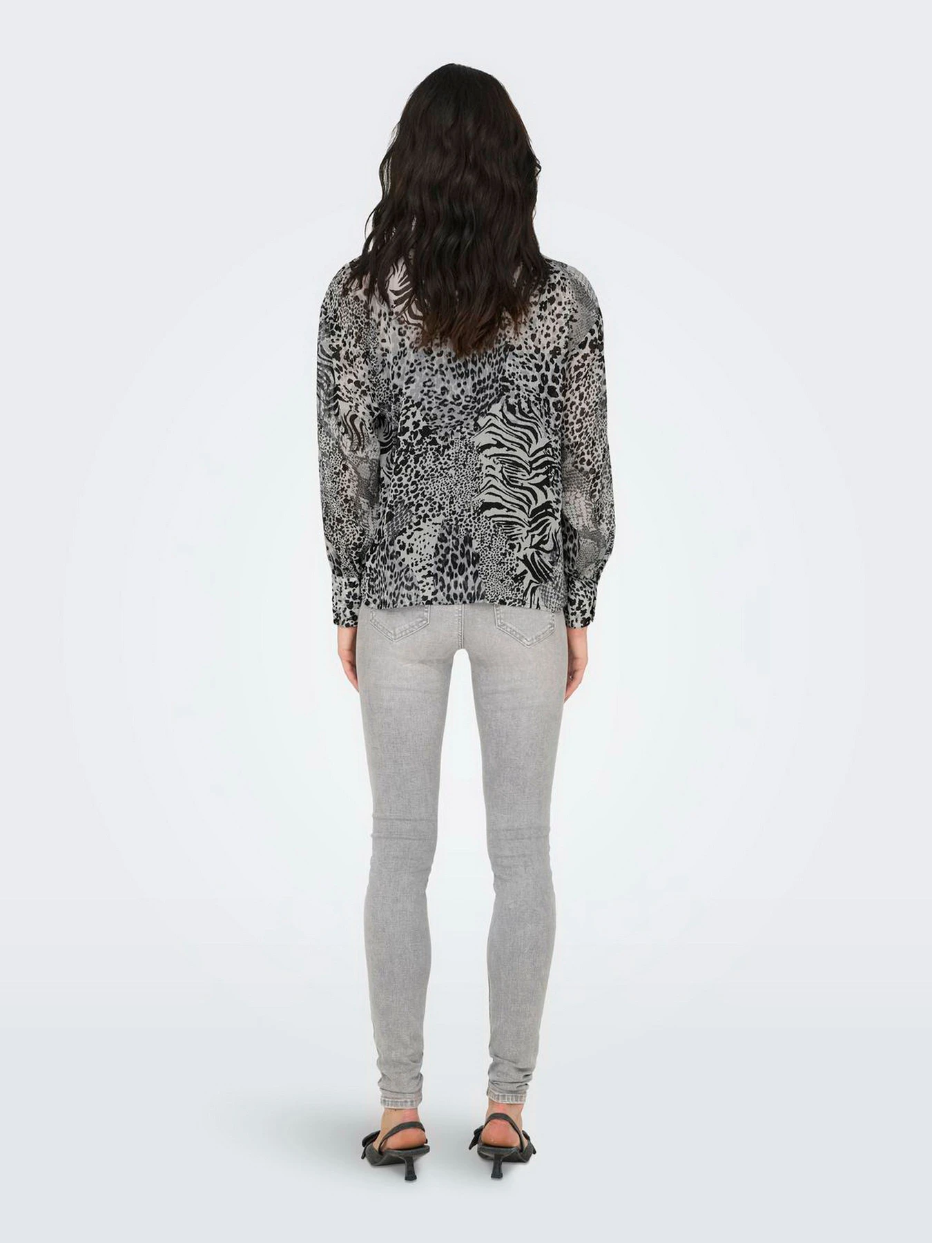 Сорочки Only модель 15329222_Gray Violet Ranch animal Сорочки Only модель 15329222_Gray Violet Ranch animal Фото