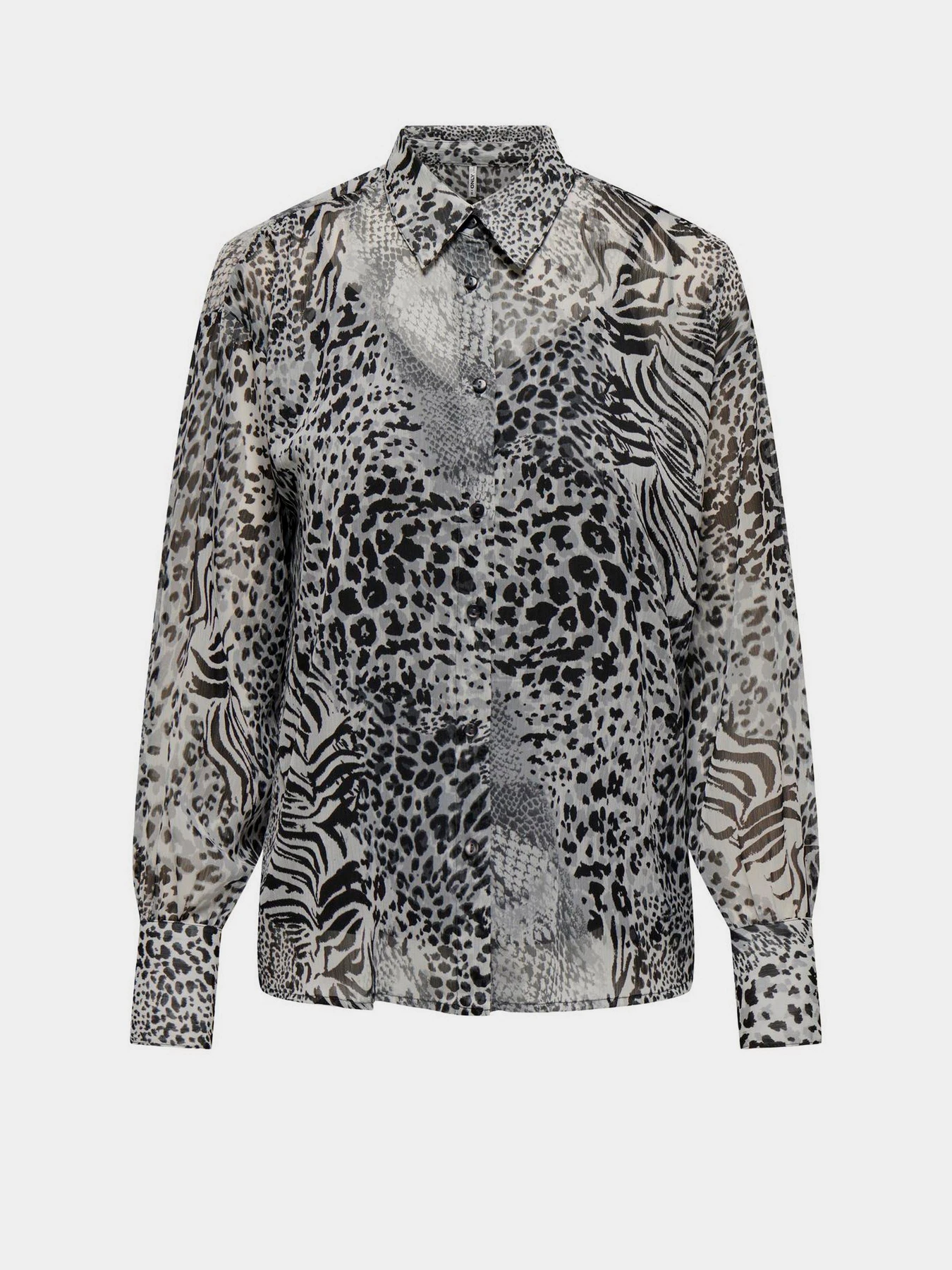 Сорочки Only модель 15329222_Gray Violet Ranch animal Сорочки Only модель 15329222_Gray Violet Ranch animal Фото