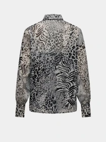 Сорочки Only модель 15329222_Gray Violet Ranch animal Фото
