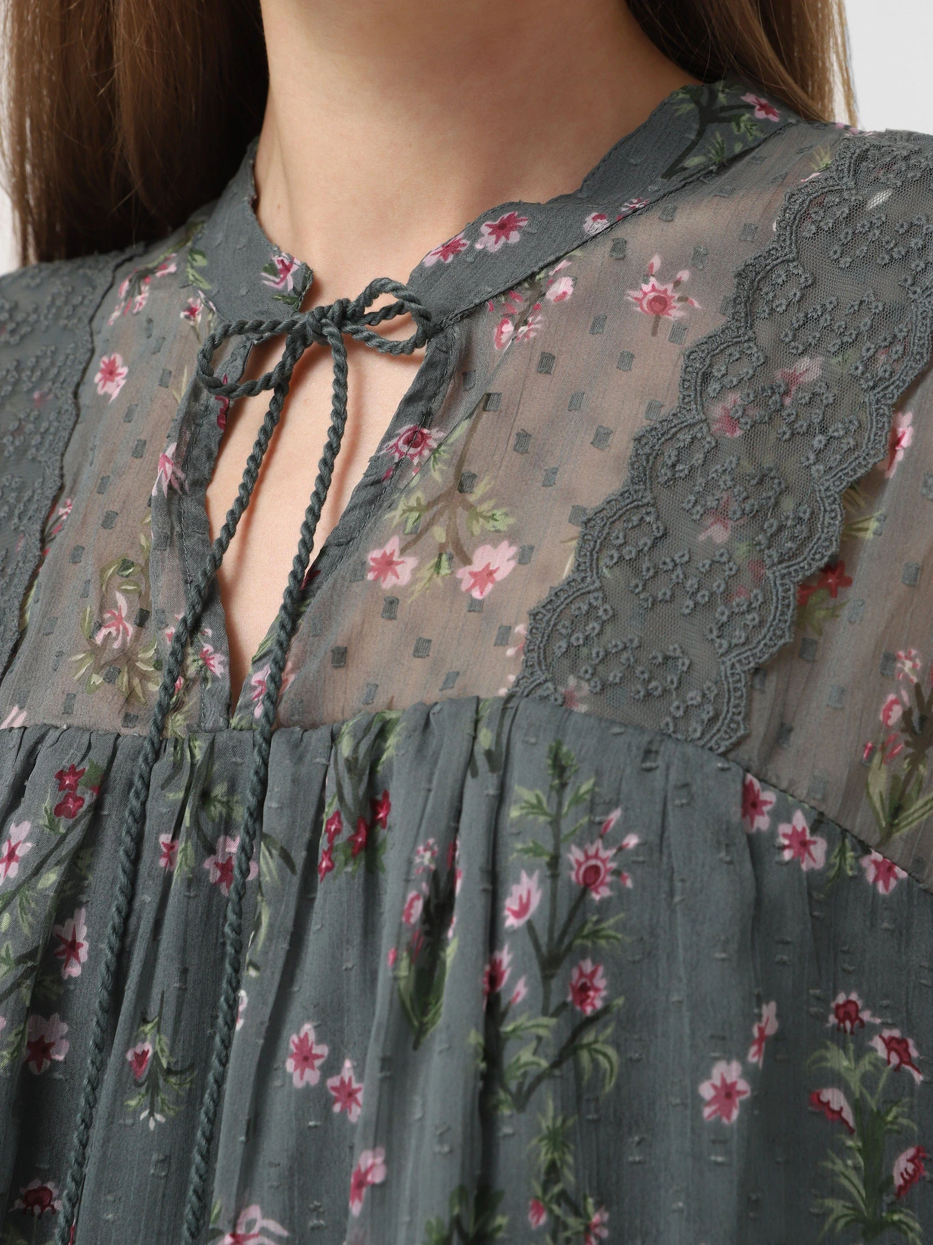 Рубашки Only модель 15303600_Balsam Green LIGHT PINK FL Рубашки Only модель 15303600_Balsam Green LIGHT PINK FL Фото