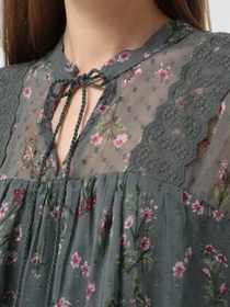 Рубашки Only модель 15303600_Balsam Green LIGHT PINK FL Фото