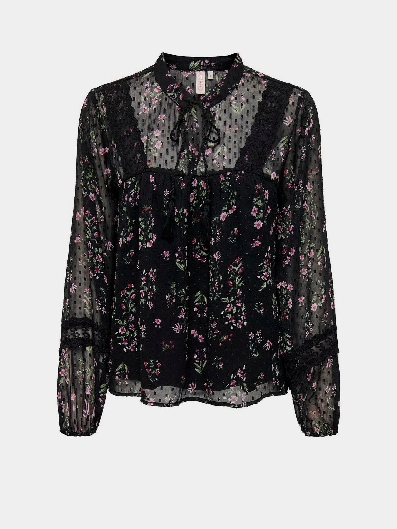 Рубашки Only модель 15303600_Black LIGHT PINK FLOWER Рубашки Only модель 15303600_Black LIGHT PINK FLOWER Фото