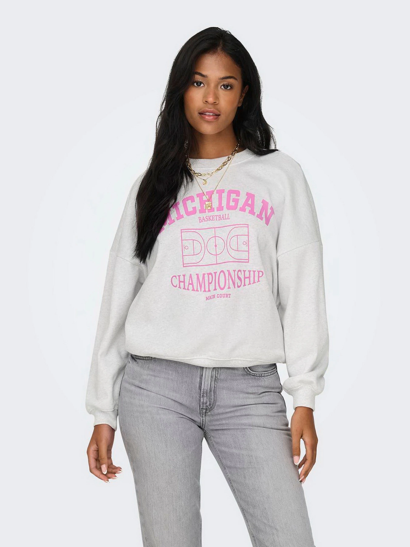 Худи и свитшоты Only модель 15329800_Light Grey Melange Champio Худи и свитшоты Only модель 15329800_Light Grey Melange Champio Фото