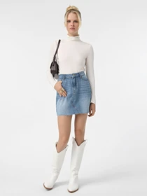 Юбки Only модель 15325678_Medium Blue Denim Фото