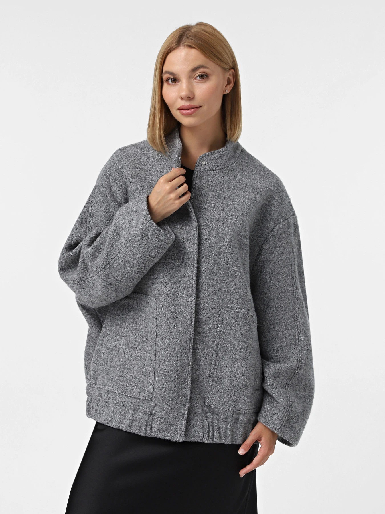 Куртки и дубленки Only модель 15328165_Medium Grey Melange Куртки и дубленки Only модель 15328165_Medium Grey Melange Фото