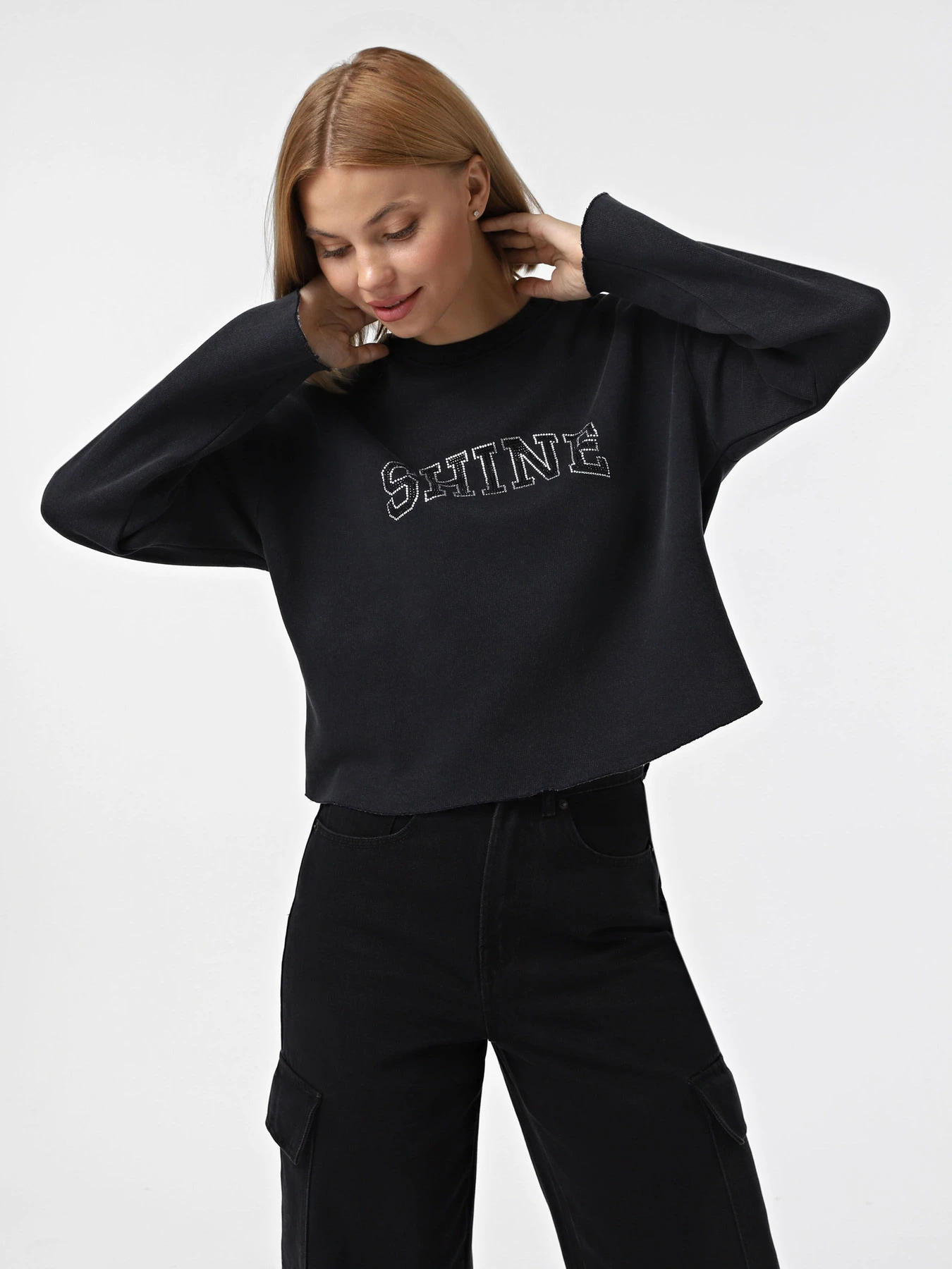 Худи и свитшоты Only модель 15330408_Black Shine Худи и свитшоты Only модель 15330408_Black Shine Фото