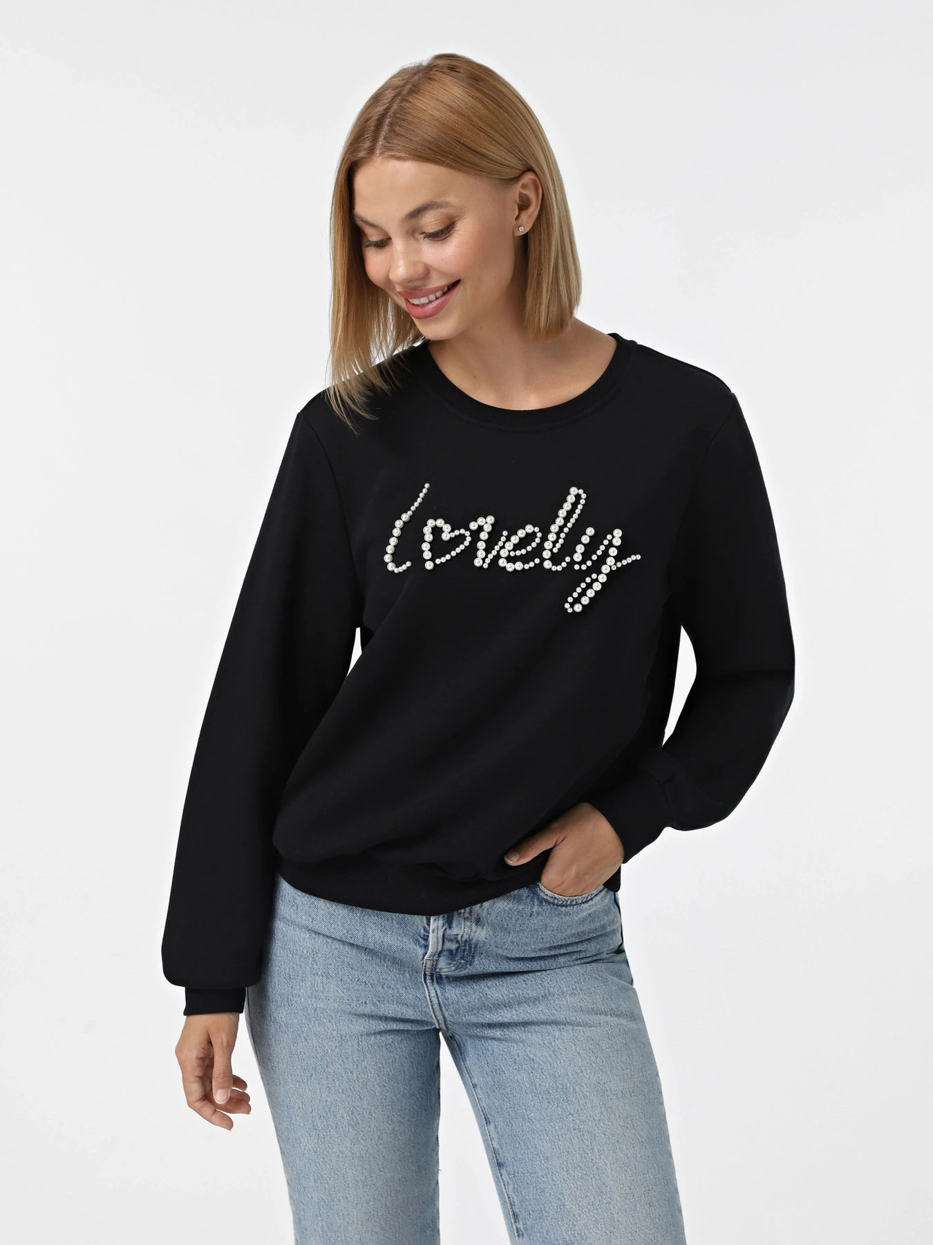 Худи и свитшоты Only модель 15331042_Black Lovely Худи и свитшоты Only модель 15331042_Black Lovely Фото