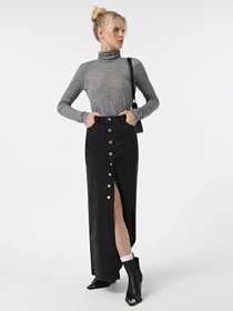 Юбки Only модель 15325358_Washed Black Фото