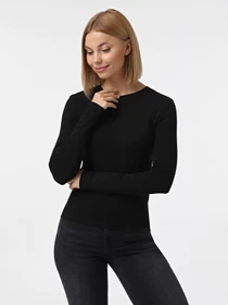Худі та світшоти Only RILEY O-NECK L/S TOP модель 15323159_Black Фото