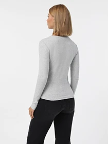 Худи и свитшоты Only RILEY O-NECK L/S TOP модель 15323159_Light Grey Melange Фото