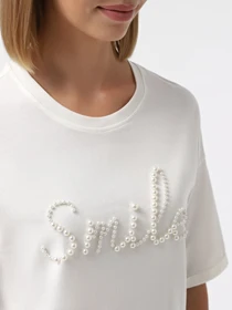 Футболки і поло Only модель 15330982_Cloud Dancer Smile Фото